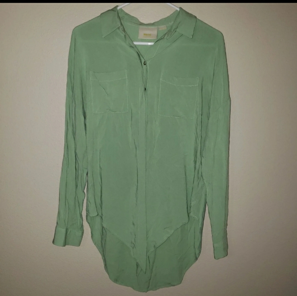 Anthropologie Maeve Button-up Blouse